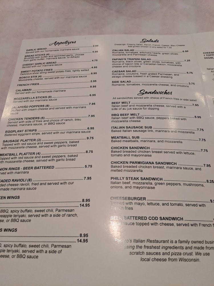 Papino's Menu image 3